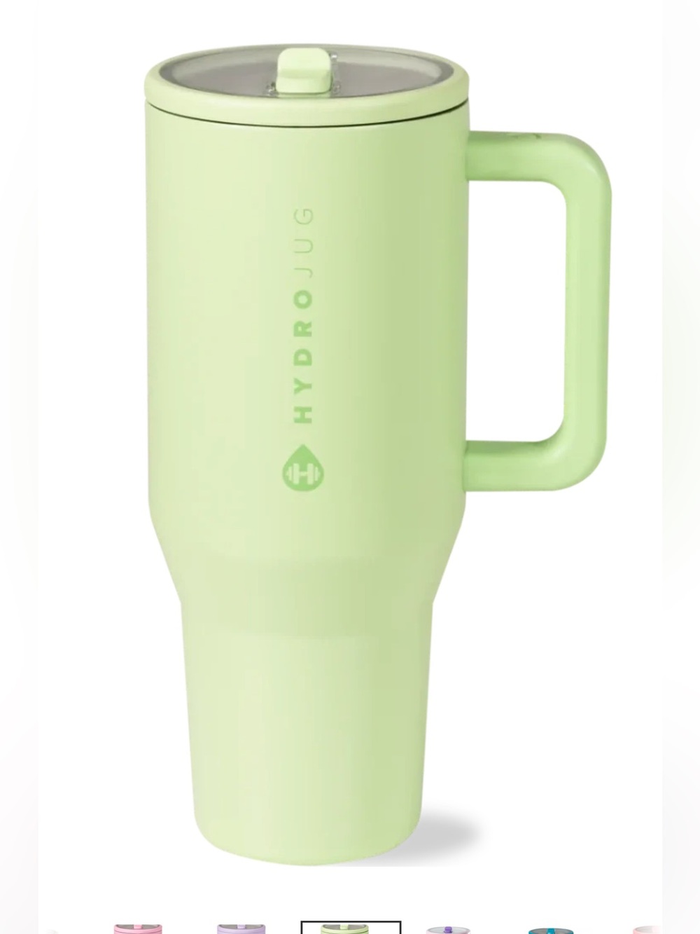 HydroJug Travel Tumbler 40oz Insulated with Straw Color Melon